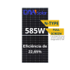 MÓDULO DAH 585W TIER 1 FULL SCREEN BIFACIAL