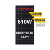 MÓDULO SUNOVA 610W TIER 1 BIFACIAL - PREVISÃO 15/02
