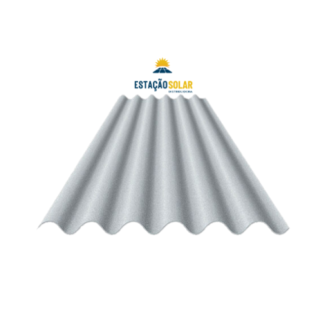 KIT ESTRUTURA PARA 4 MÓDULOS FIBROMETAL COM 4 TRILHOS DE 2,4M METROS