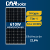MODULO FOTOVOLTAICO 610W - FULL SCREEN BIFACIAL DAH
