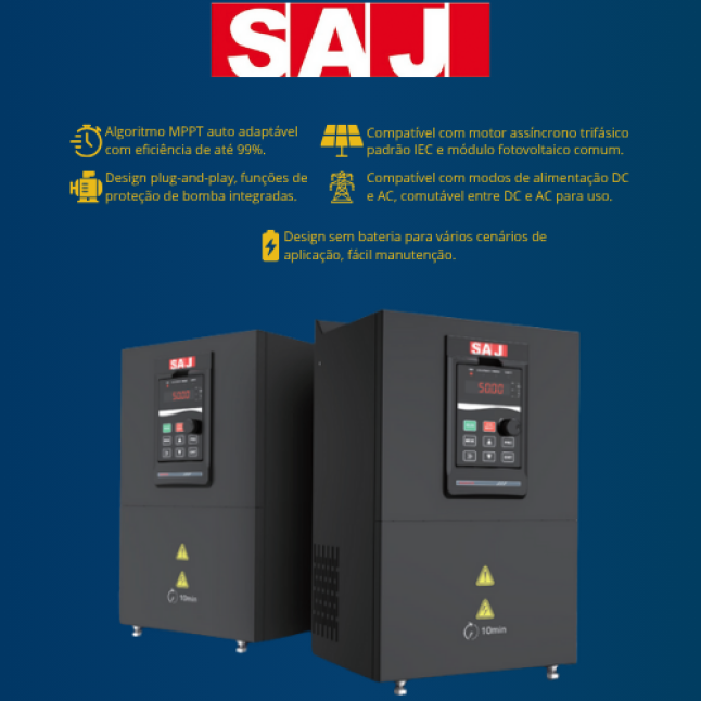INVERSOR PARA BOMBA SUBMERSA PDS33 3CV / 2,20KW TRI 220V SAJ