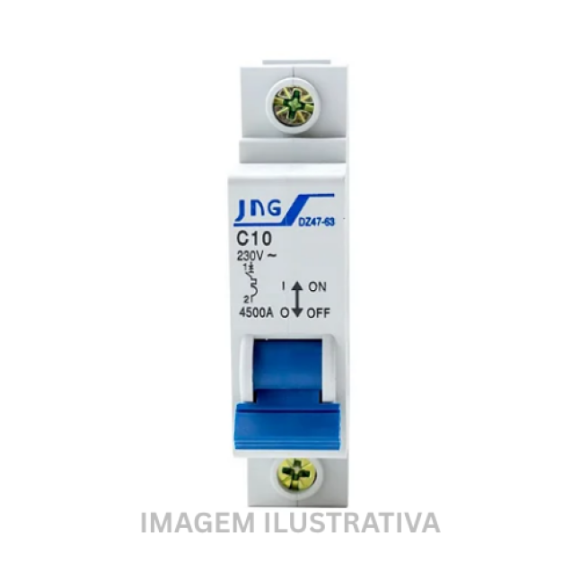 MINIDISJUNTOR 1P C40A - DZ4763 1P 40A - 3KA DZ47-63